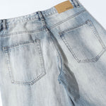 Vintage Light Wash High Waisted Wide Leg Relaxed Jeans