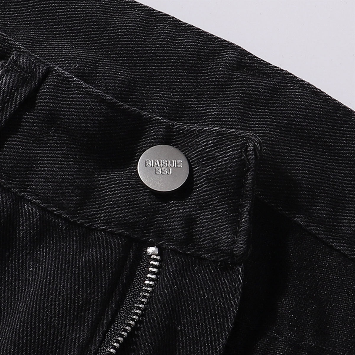 Black Washed Wide Leg Denim Jeans