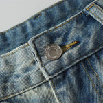 Vintage Light Wash Distressed Straight Leg Relaxed Jeans