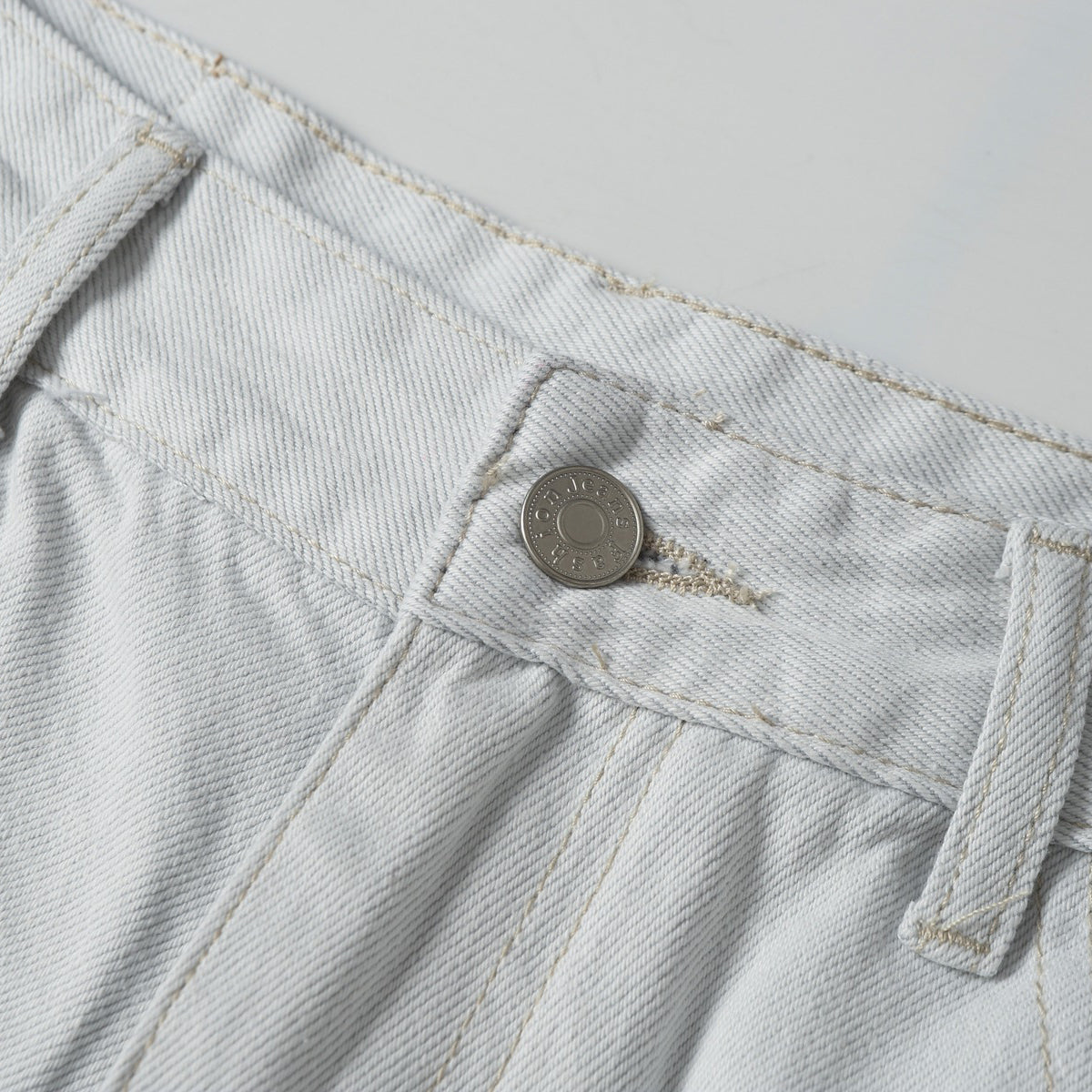 High Street Washed Distressed Wide Leg Flared Jeans