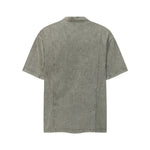 Vintage Washed Distressed Short Sleeve Panel Design Tee