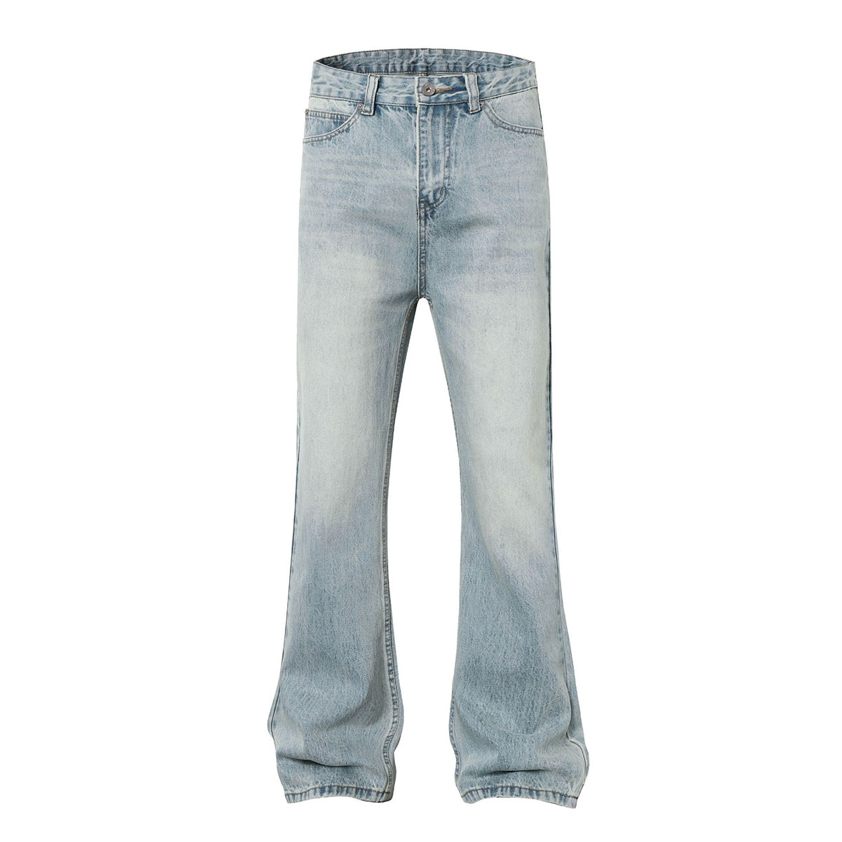 Flared Loose Fit Jeans High Street Washed Vintage