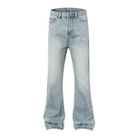 Flared Loose Fit Jeans High Street Washed Vintage