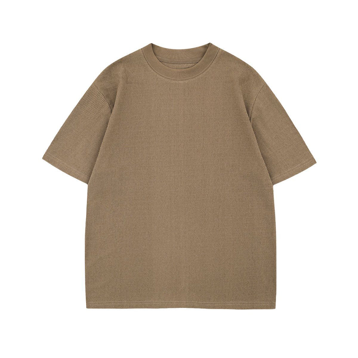 Loose Fit Crew Neck Premium Knit Vintage Tee