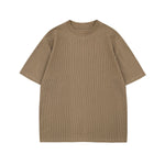 Loose Fit Crew Neck Premium Knit Vintage Tee