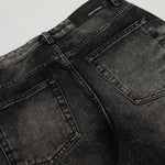 American High-Street Black Washed Flared Jeans