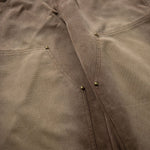 Reinforced Stitching Brown Vintage Wide Leg Painter Pants