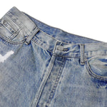 Blue Distressed Loose Fit High Street Vintage Jeans