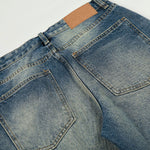 Light Wash Wide Leg Button Front Denim