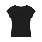 Solid-Color V-Neck Cotton T-Shirt 215gsm