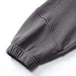 Vintage Washed Oversized Curved Stitch Zip Hoodie