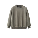 Oversized Stone Wash Fleece Sweatshirt