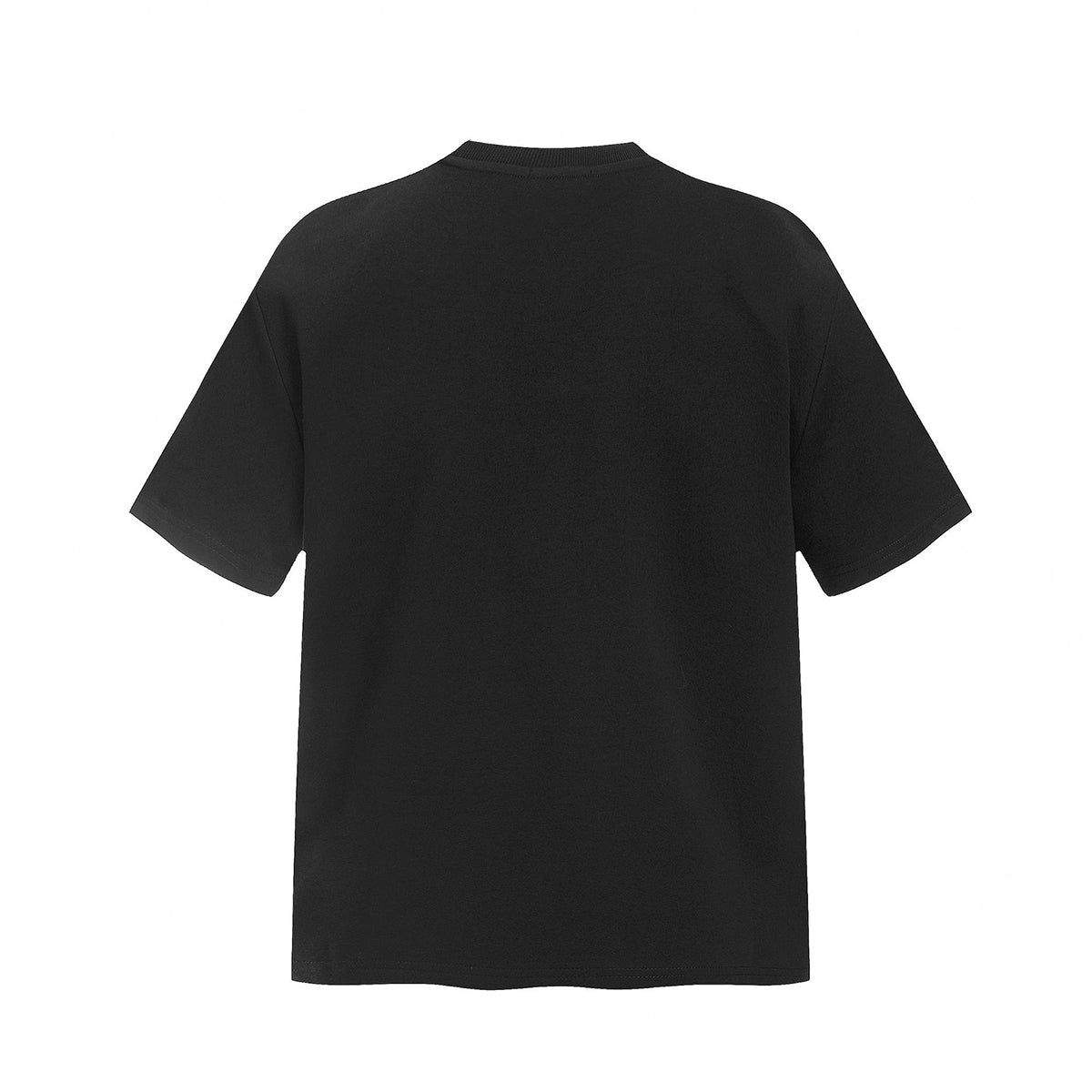 American Streetwear Deconstructed Zip Slim Solid Tee