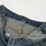 Distressed Paint Splatter High Waist Wide Leg Jeans