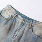 Classic Vintage Wash Straight Leg Relaxed Jeans