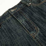 High Waist Wide Leg Dark Wash Denim Jeans