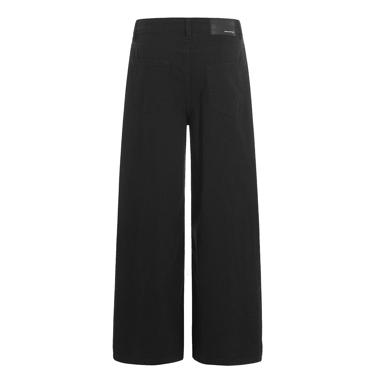 High Waist Wide Leg Button Fly Denim Pants