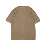 Loose Fit Crew Neck Premium Knit Vintage Tee