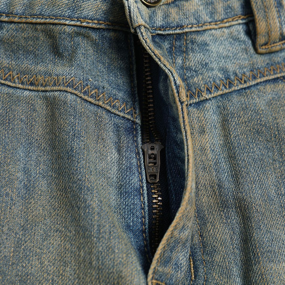 Vintage Distressed Washed Wide Jeans