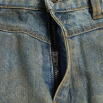 Vintage Distressed Washed Wide Jeans