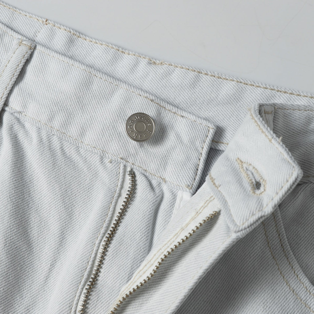 High Street Washed Distressed Wide Leg Flared Jeans