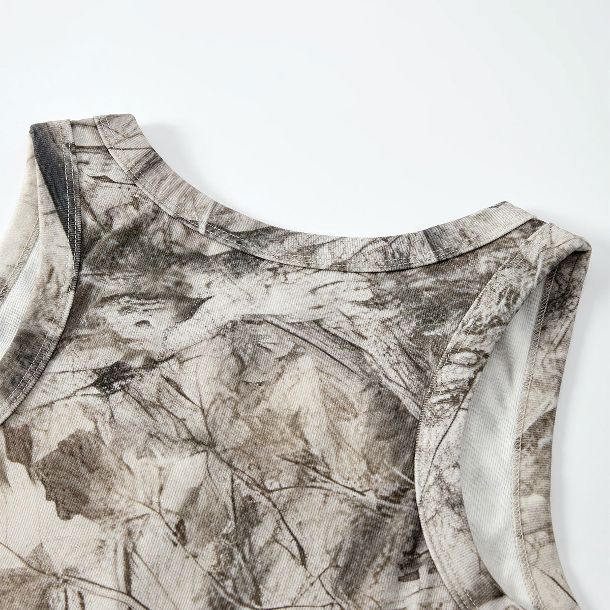 Nature Inspired Camo Forest Print Sleeveless Tank