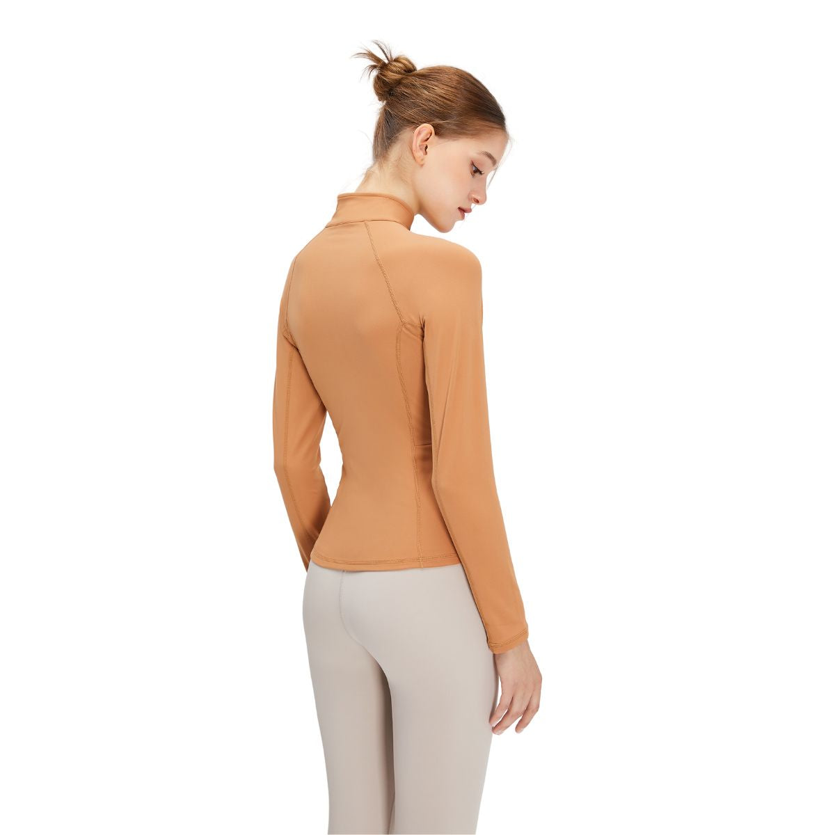 Solid Color Tailored Fit Full-Zip Jacket