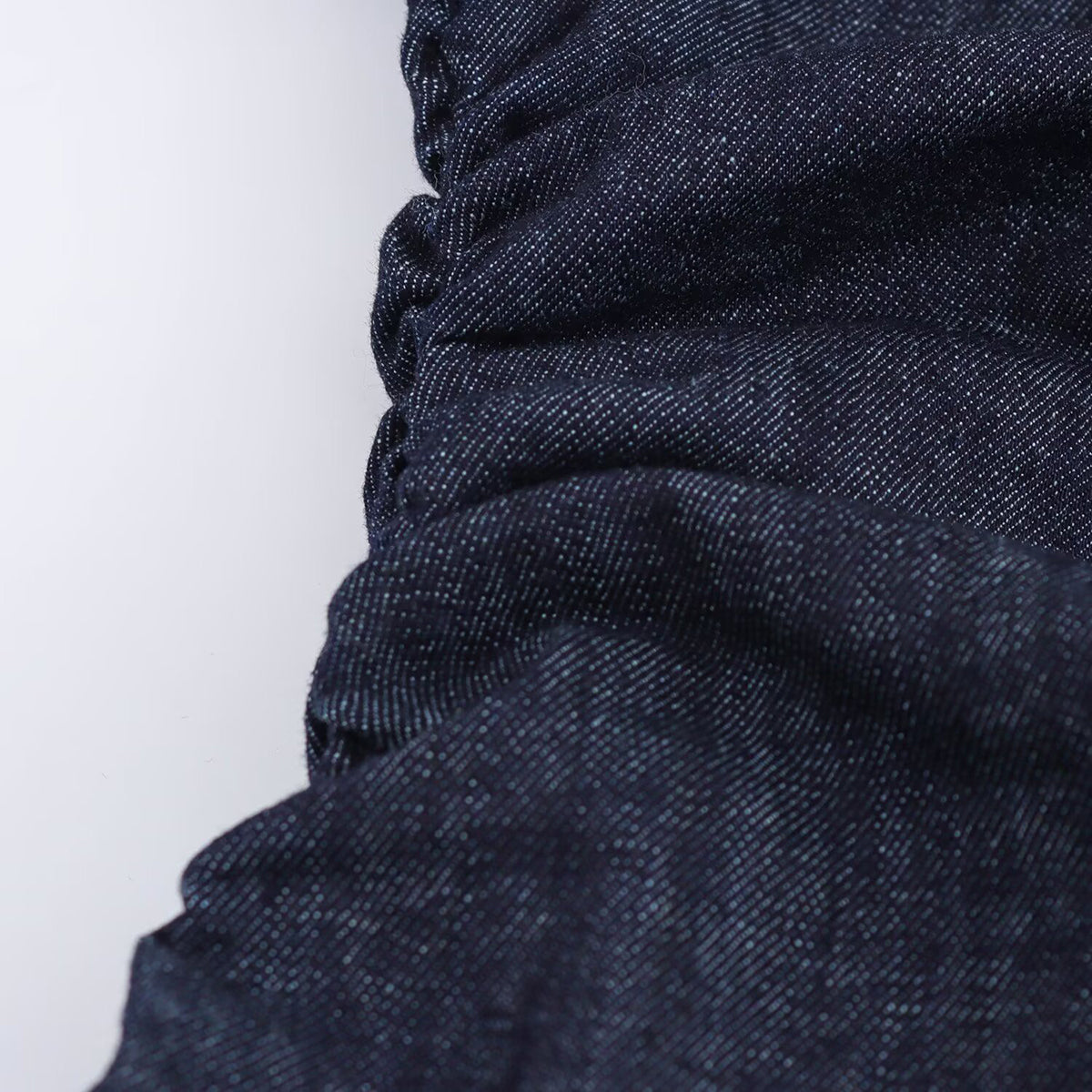 Short-Sleeve Button-Front Denim Midi Dress