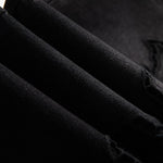 High-Waisted Pearl-Beaded Cut-Out Jeans