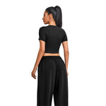 Ultra-Soft Crewneck Cropped T-Shirt