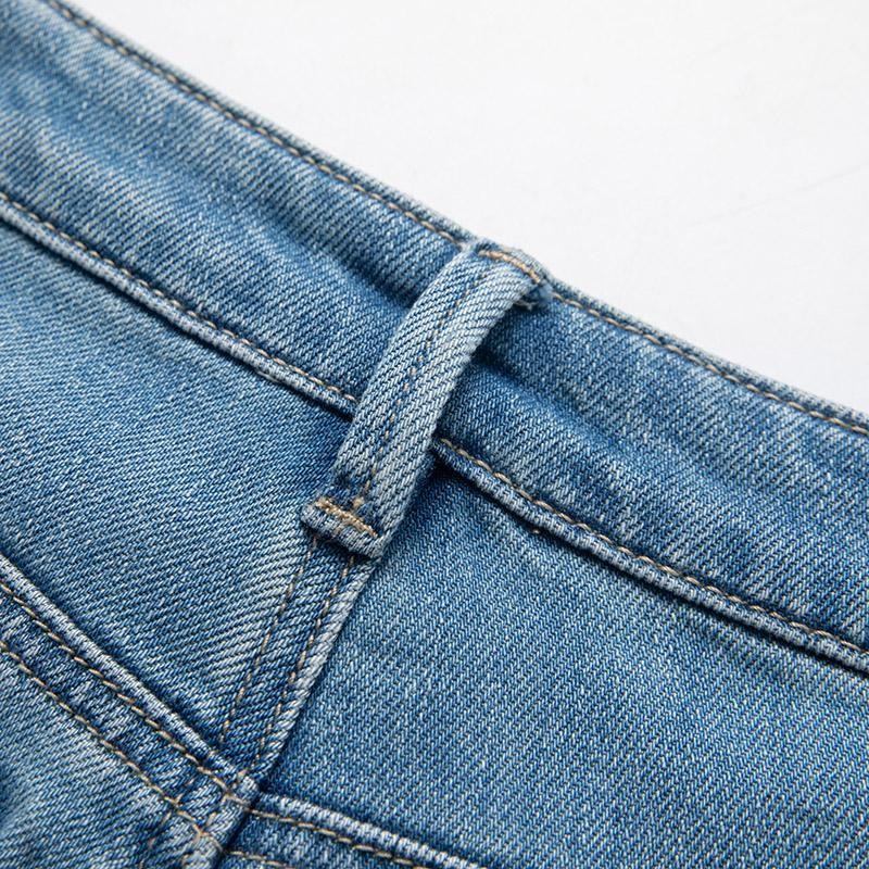 Organza Patchwork Floral-Embroidered Bootcut Jeans