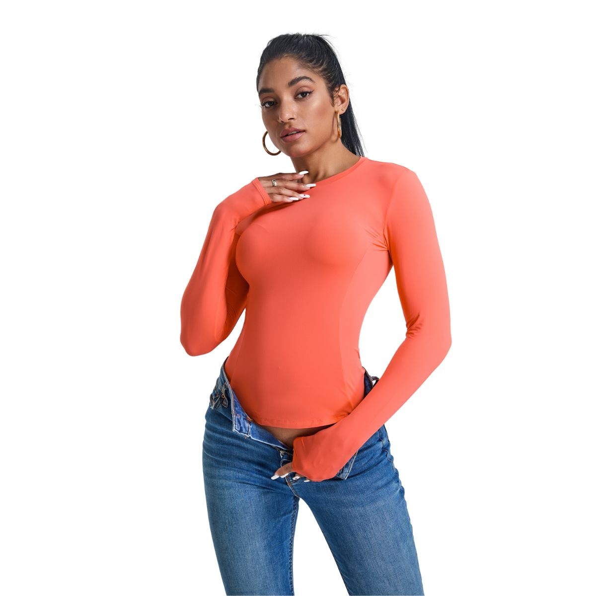 Quick-Dry Slim-Fit Long-Sleeve Tee