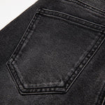 Pearl-Beaded & Rhinestones-Transferred Embroidered Jeans