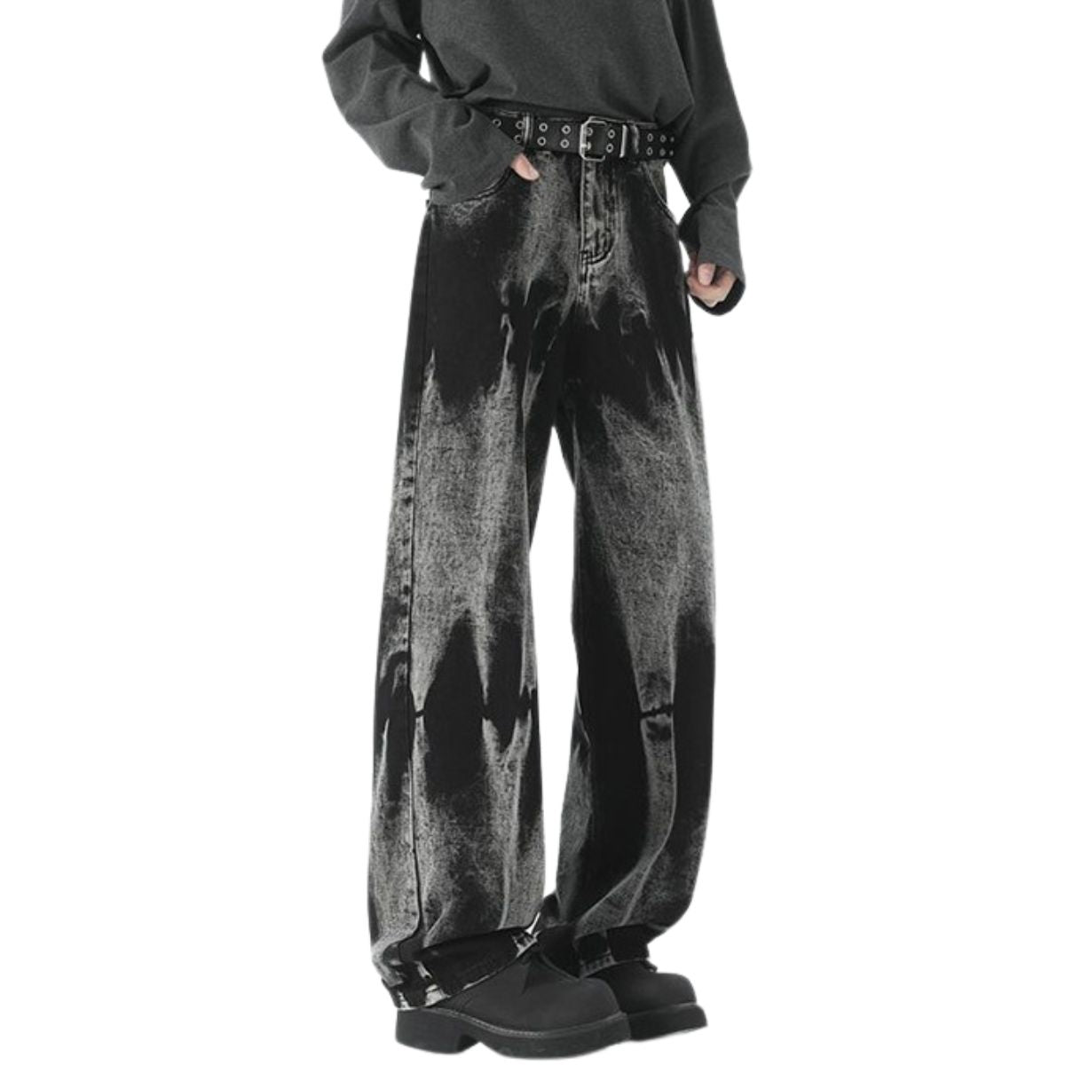 Y2K Tie-Dye Straight Leg Jeans