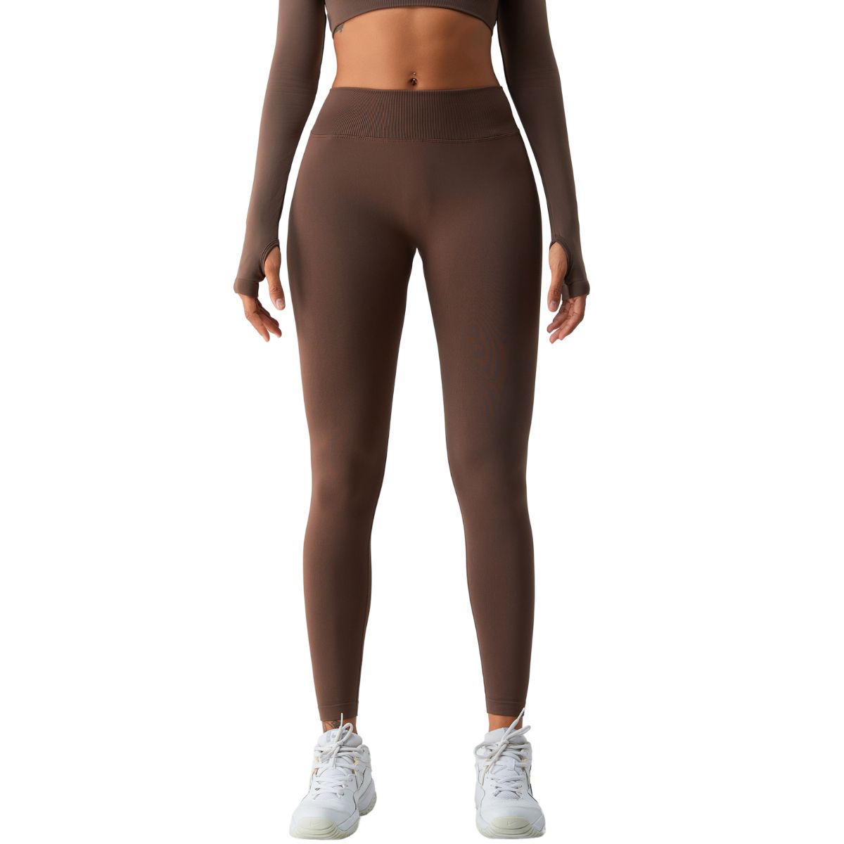 Solid Color V Waist Yoga Leggings