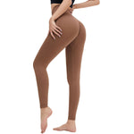 High-Waisted Solid Yoga Leggings