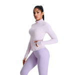 Women's Solid Color Full-Zip Jacket