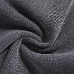 Pearl-Embellished Embroidery Cut-Out Whisker Jeans