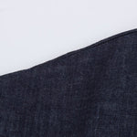 Short-Sleeve Button-Front Denim Midi Dress