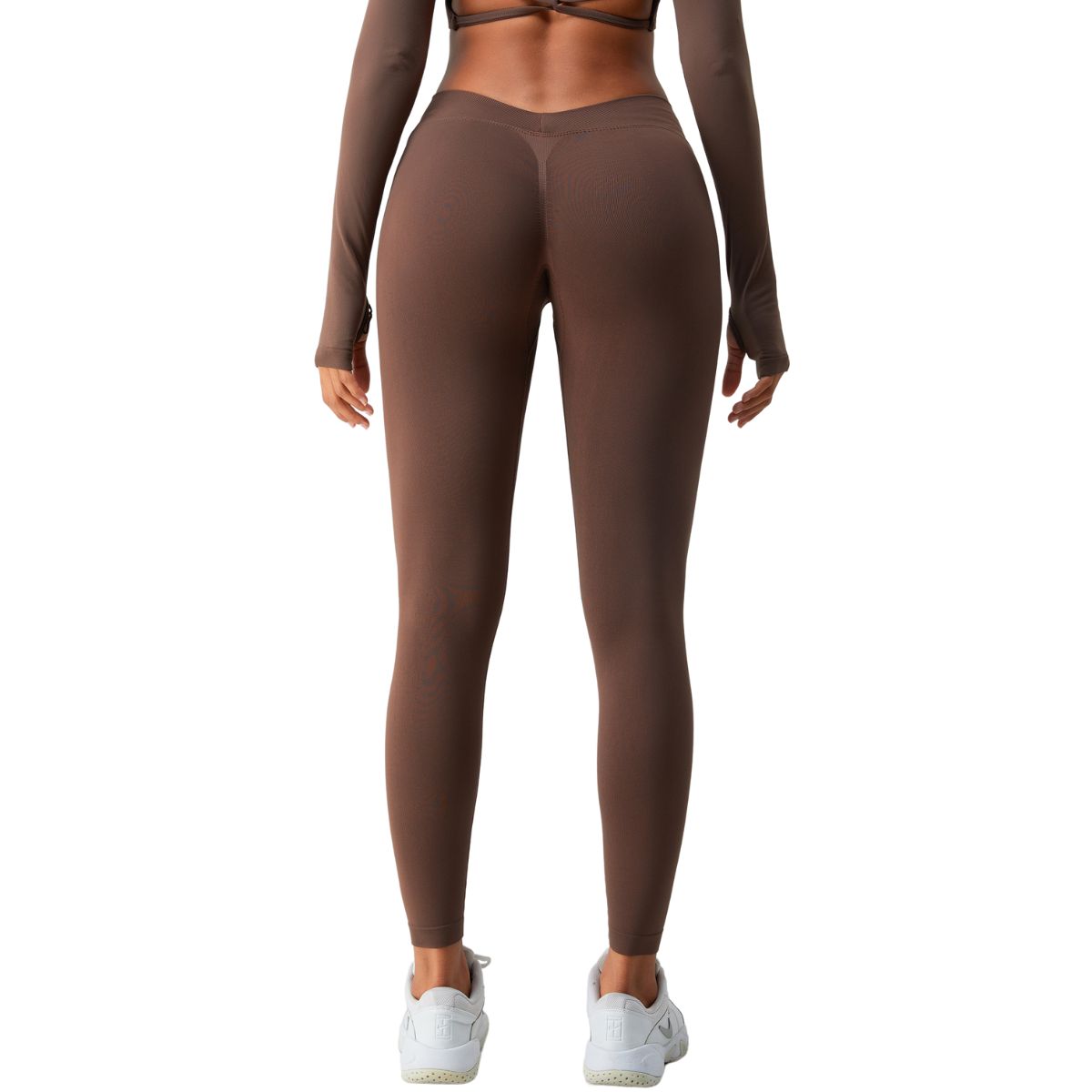 Solid Color V Waist Yoga Leggings