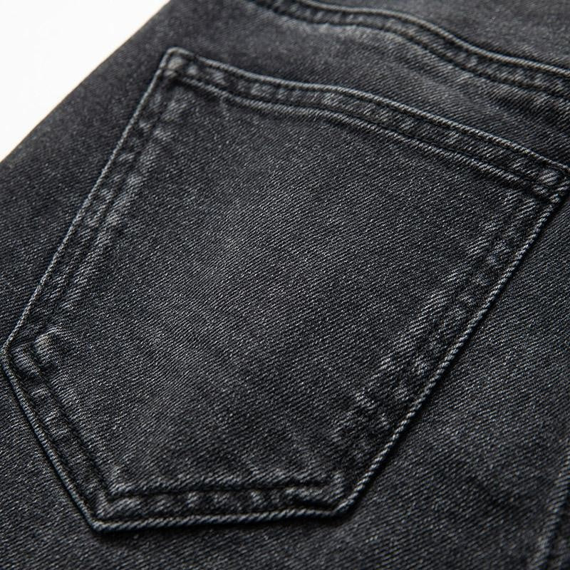 Pearl-Embellished Floral Embroidered Cut-Out Jeans