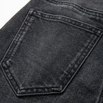 Pearl-Embellished Floral Embroidered Cut-Out Jeans