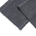 Pearl-Embellished Embroidery Cut-Out Whisker Jeans