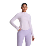 Women's Solid Color Full-Zip Jacket