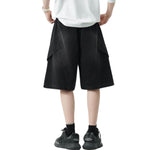 Vintage Washed Bermuda Denim Shorts