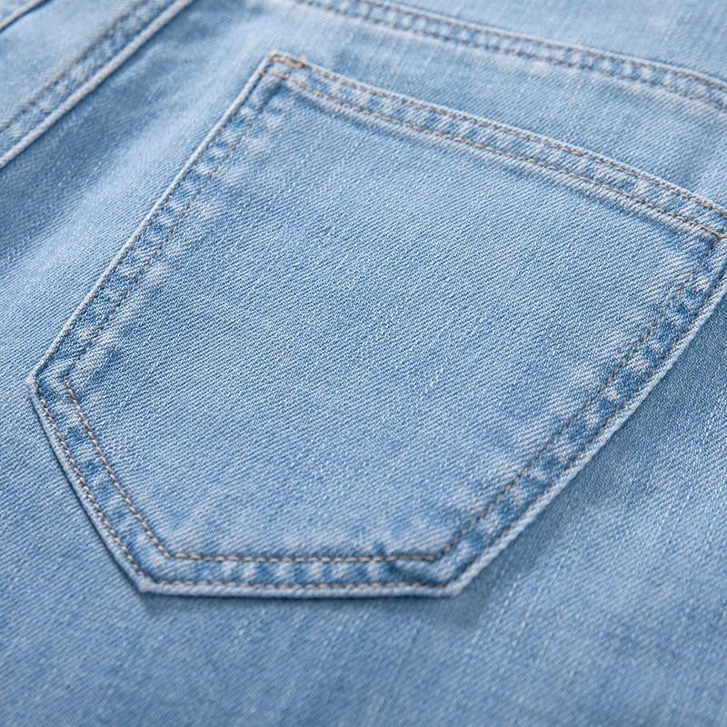 Raw Hem Ethnic Motif Embroidery Flared Jeans