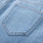 Raw Hem Ethnic Motif Embroidery Flared Jeans