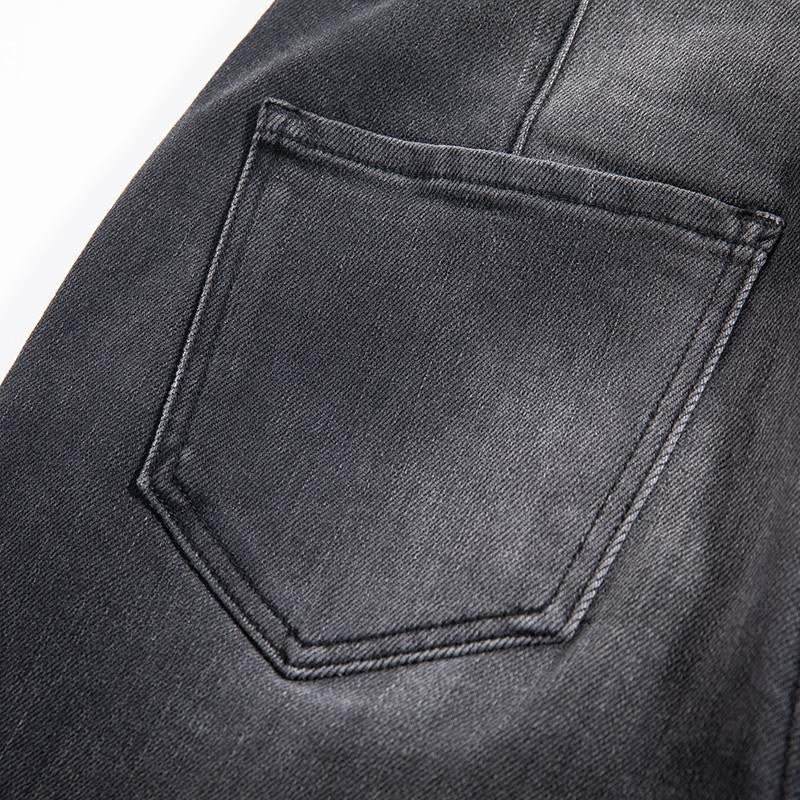 Pearl-Embellished Floral-Embroidered Whisker Jeans