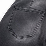 Pearl-Embellished Floral-Embroidered Whisker Jeans