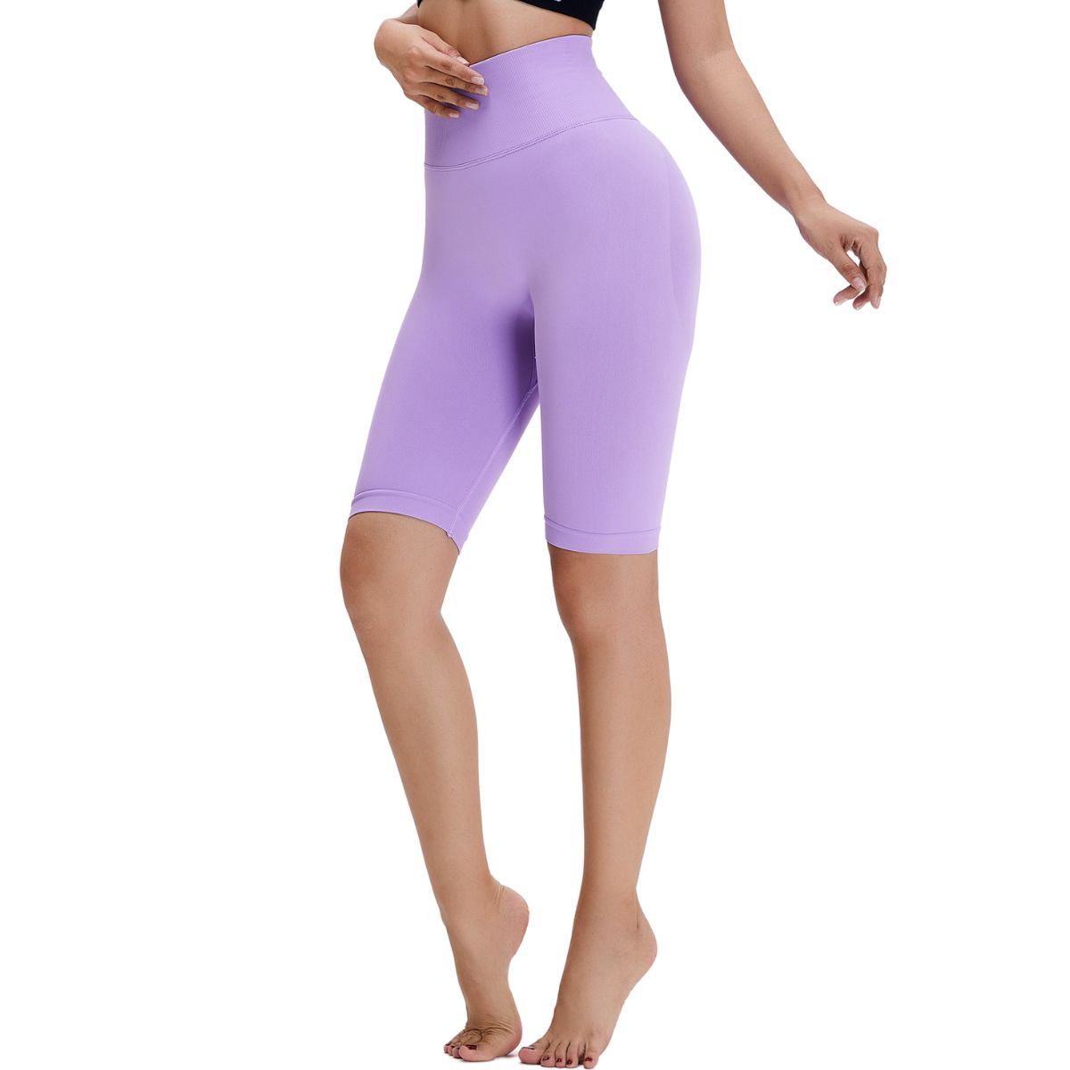 Seamless Butt-Lift Mid-Thigh Leggings